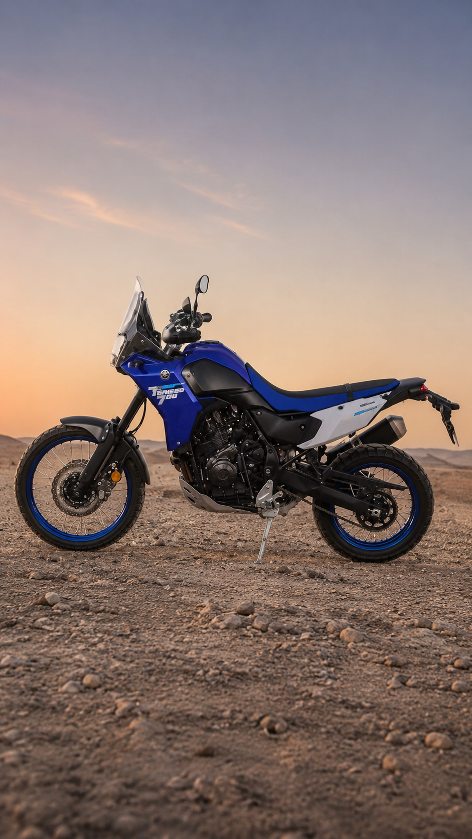 Moto Yamaha Ténéré en terreno off road